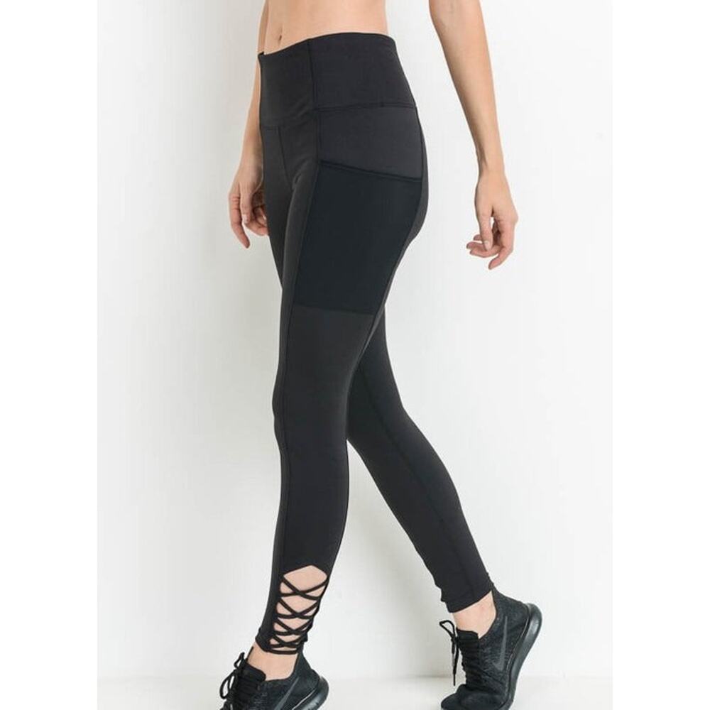 Highwaisted Cross Bottom Leggings